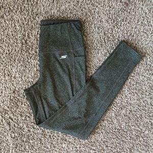 Skechers Gray Leggings Form-Fitting Full-Length
